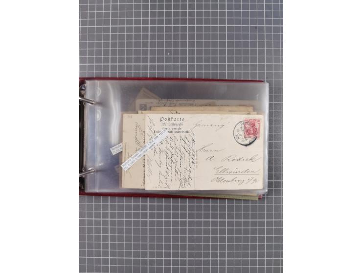 1891/1931, Sammlung “DASP LINIE HAMBURG-NEW YORK I-XXII” mit ca. 160 Briefen, Karten und GSK, dabei u.a. drei Bedarfsbelege a