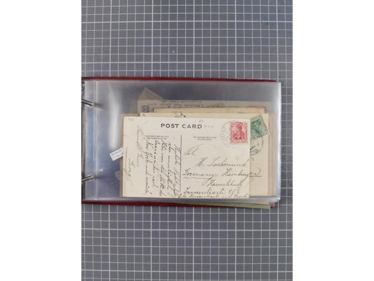 1891/1931, Sammlung “DASP LINIE HAMBURG-NEW YORK I-XXII” mit ca. 160 Briefen, Karten und GSK, dabei u.a. drei Bedarfsbelege a