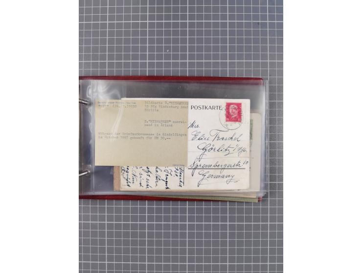 1891/1931, Sammlung “DASP LINIE HAMBURG-NEW YORK I-XXII” mit ca. 160 Briefen, Karten und GSK, dabei u.a. drei Bedarfsbelege a