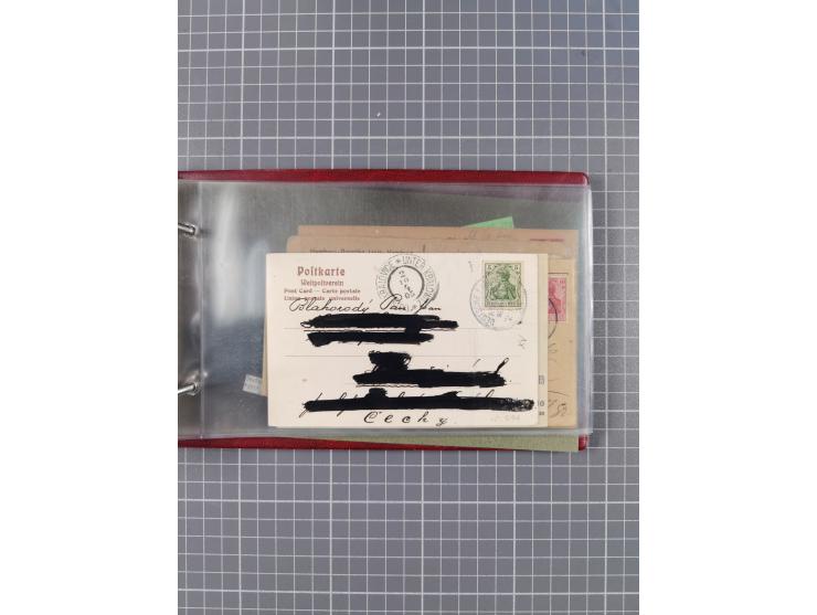 1891/1931, Sammlung “DASP LINIE HAMBURG-NEW YORK I-XXII” mit ca. 160 Briefen, Karten und GSK, dabei u.a. drei Bedarfsbelege a