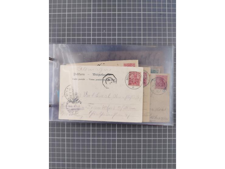 1891/1931, Sammlung “DASP LINIE HAMBURG-NEW YORK I-XXII” mit ca. 160 Briefen, Karten und GSK, dabei u.a. drei Bedarfsbelege a