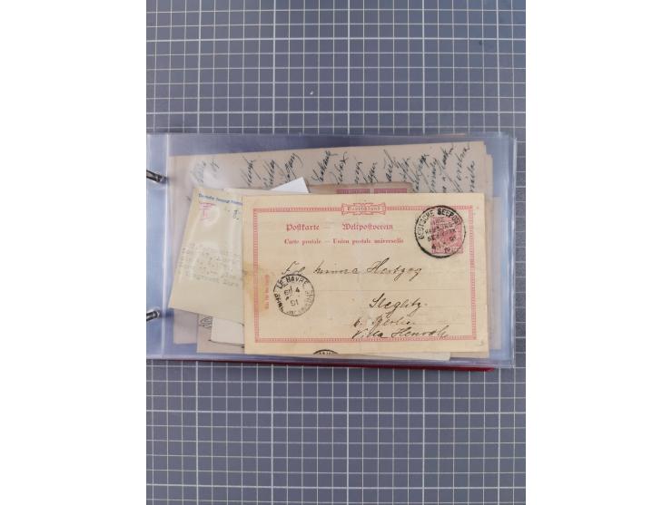1891/1931, Sammlung “DASP LINIE HAMBURG-NEW YORK I-XXII” mit ca. 160 Briefen, Karten und GSK, dabei u.a. drei Bedarfsbelege a
