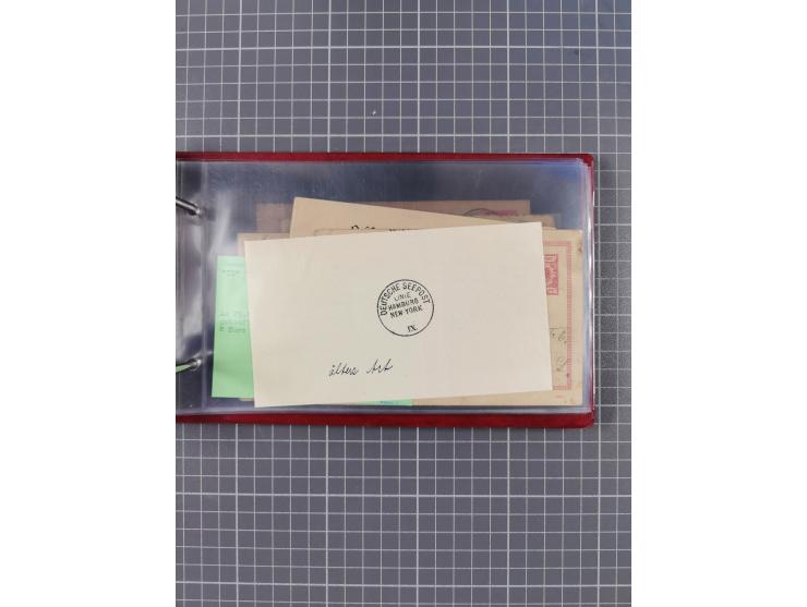 1891/1931, Sammlung “DASP LINIE HAMBURG-NEW YORK I-XXII” mit ca. 160 Briefen, Karten und GSK, dabei u.a. drei Bedarfsbelege a