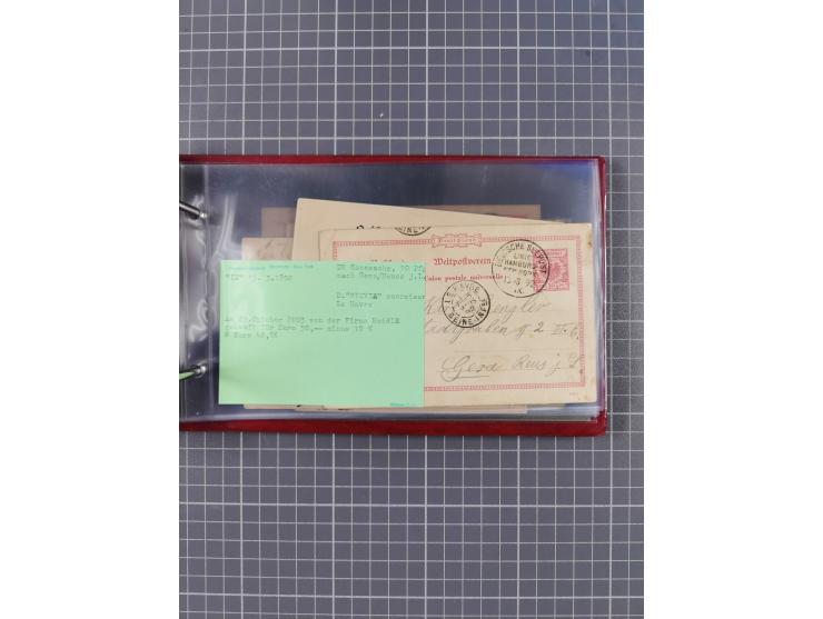 1891/1931, Sammlung “DASP LINIE HAMBURG-NEW YORK I-XXII” mit ca. 160 Briefen, Karten und GSK, dabei u.a. drei Bedarfsbelege a