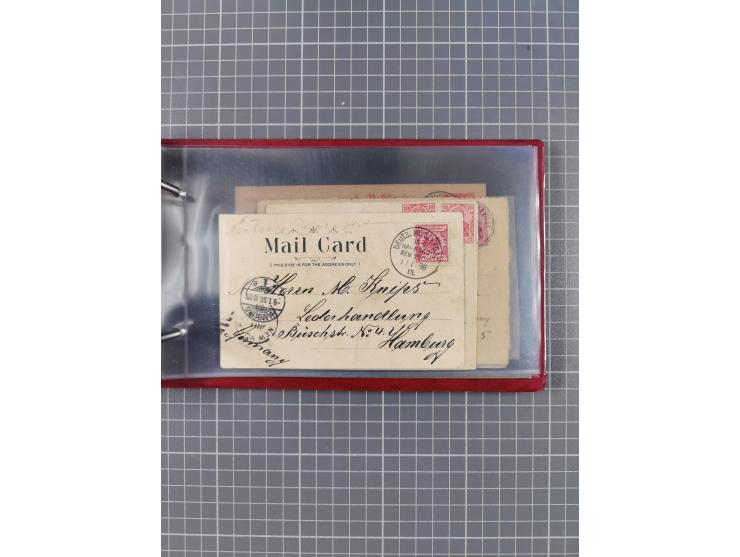 1891/1931, Sammlung “DASP LINIE HAMBURG-NEW YORK I-XXII” mit ca. 160 Briefen, Karten und GSK, dabei u.a. drei Bedarfsbelege a