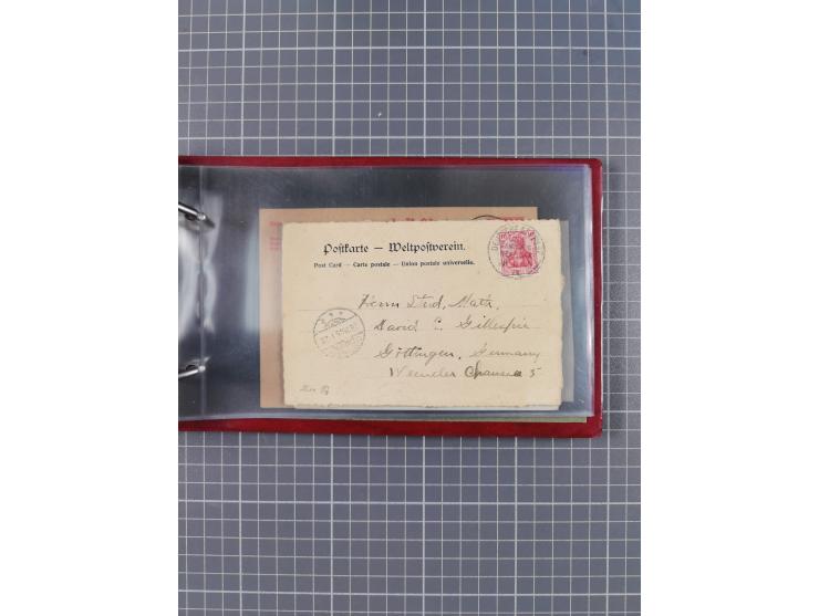1891/1931, Sammlung “DASP LINIE HAMBURG-NEW YORK I-XXII” mit ca. 160 Briefen, Karten und GSK, dabei u.a. drei Bedarfsbelege a
