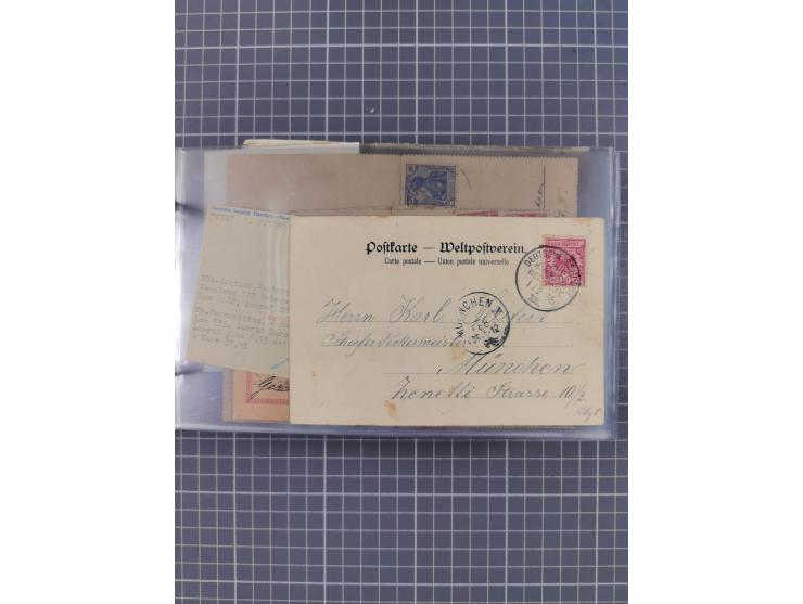 1891/1931, Sammlung “DASP LINIE HAMBURG-NEW YORK I-XXII” mit ca. 160 Briefen, Karten und GSK, dabei u.a. drei Bedarfsbelege a