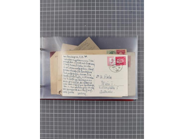 1891/1931, Sammlung “DASP LINIE HAMBURG-NEW YORK I-XXII” mit ca. 160 Briefen, Karten und GSK, dabei u.a. drei Bedarfsbelege a