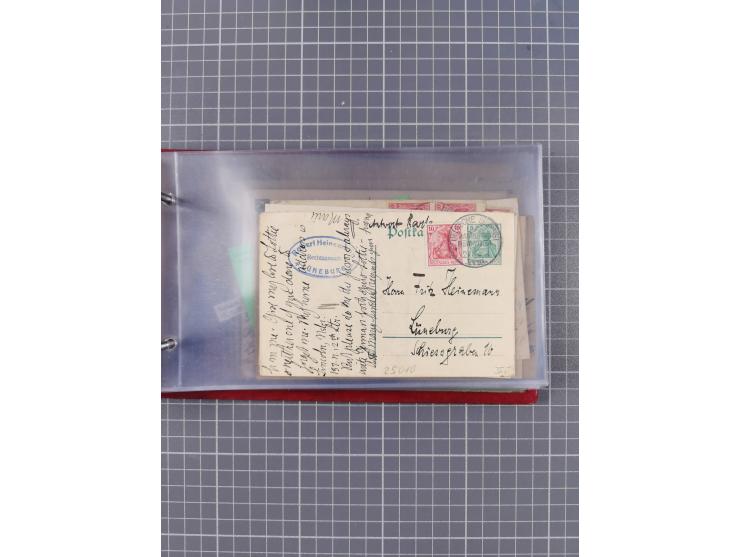 1891/1931, Sammlung “DASP LINIE HAMBURG-NEW YORK I-XXII” mit ca. 160 Briefen, Karten und GSK, dabei u.a. drei Bedarfsbelege a