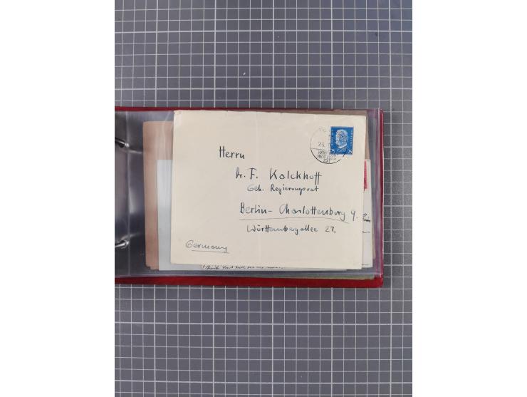 1891/1931, Sammlung “DASP LINIE HAMBURG-NEW YORK I-XXII” mit ca. 160 Briefen, Karten und GSK, dabei u.a. drei Bedarfsbelege a