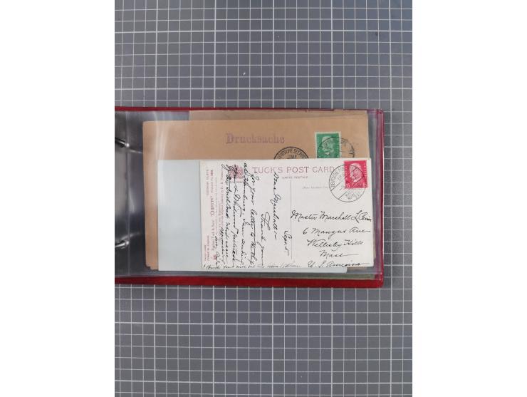 1891/1931, Sammlung “DASP LINIE HAMBURG-NEW YORK I-XXII” mit ca. 160 Briefen, Karten und GSK, dabei u.a. drei Bedarfsbelege a