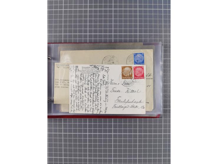 1924/39, Sammlung “DASP LINIE HAMBURG-NEW YORK A-E” und Stempel “D. DEUTSCHLAND bis D.NEW YORK” mit ca. 55 Briefen, Karten un