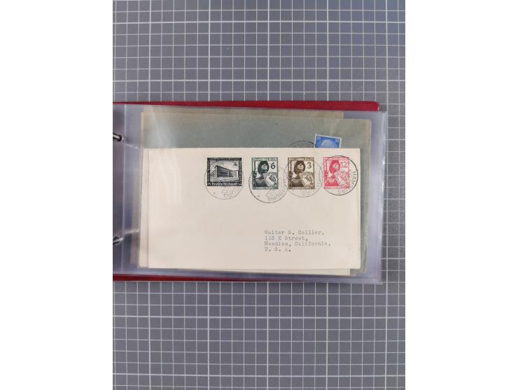 1924/39, Sammlung “DASP LINIE HAMBURG-NEW YORK A-E” und Stempel “D. DEUTSCHLAND bis D.NEW YORK” mit ca. 55 Briefen, Karten un