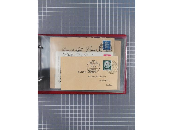 1924/39, Sammlung “DASP LINIE HAMBURG-NEW YORK A-E” und Stempel “D. DEUTSCHLAND bis D.NEW YORK” mit ca. 55 Briefen, Karten un