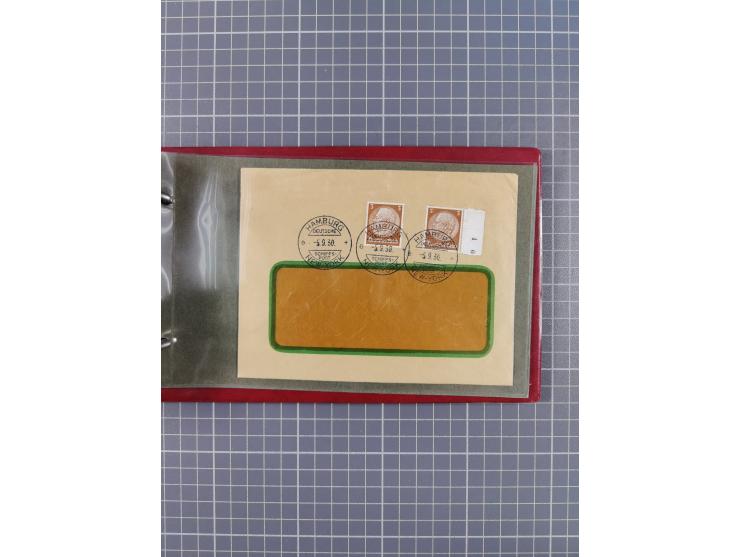 1924/39, Sammlung “DASP LINIE HAMBURG-NEW YORK A-E” und Stempel “D. DEUTSCHLAND bis D.NEW YORK” mit ca. 55 Briefen, Karten un