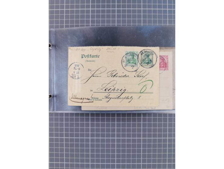 1900/37, kleine Sammlung “DSP OST-ASIATIISCHE LINIE” mit fast 70 Briefen, Karten und GSK inkl. weniger Belege “BREMEN-OSTASIE