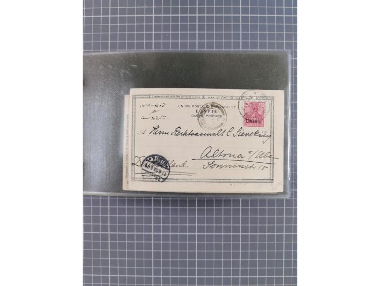 1900/37, kleine Sammlung “DSP OST-ASIATIISCHE LINIE” mit fast 70 Briefen, Karten und GSK inkl. weniger Belege “BREMEN-OSTASIE