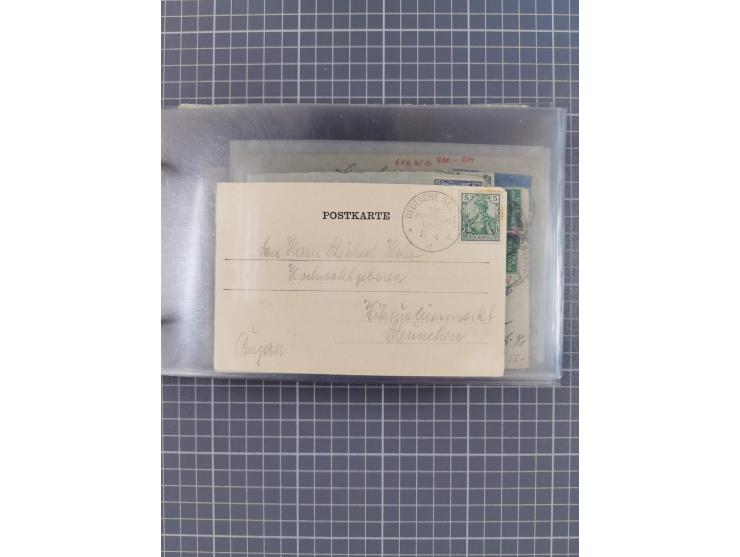 1900/37, kleine Sammlung “DSP OST-ASIATIISCHE LINIE” mit fast 70 Briefen, Karten und GSK inkl. weniger Belege “BREMEN-OSTASIE