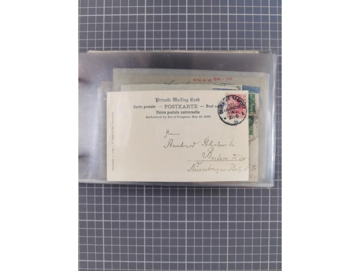 1900/37, kleine Sammlung “DSP OST-ASIATIISCHE LINIE” mit fast 70 Briefen, Karten und GSK inkl. weniger Belege “BREMEN-OSTASIE