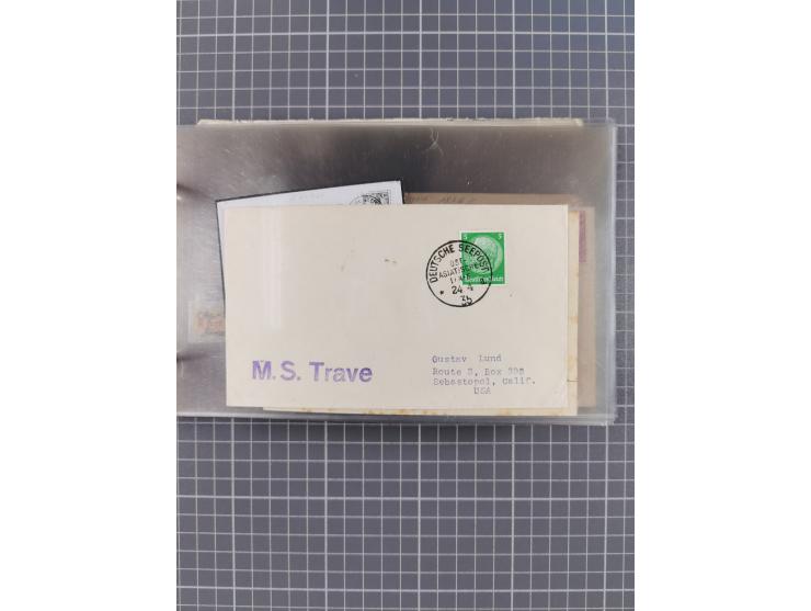 1900/37, kleine Sammlung “DSP OST-ASIATIISCHE LINIE” mit fast 70 Briefen, Karten und GSK inkl. weniger Belege “BREMEN-OSTASIE