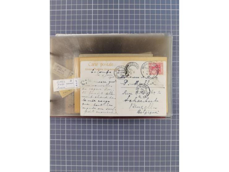 1900/37, kleine Sammlung “DSP OST-ASIATIISCHE LINIE” mit fast 70 Briefen, Karten und GSK inkl. weniger Belege “BREMEN-OSTASIE