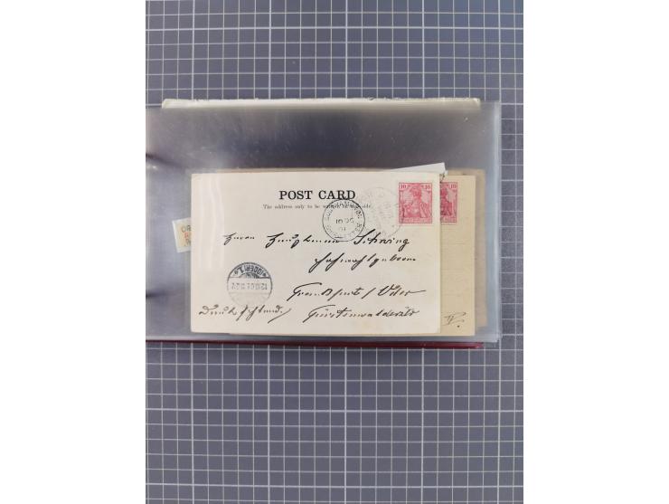 1900/37, kleine Sammlung “DSP OST-ASIATIISCHE LINIE” mit fast 70 Briefen, Karten und GSK inkl. weniger Belege “BREMEN-OSTASIE