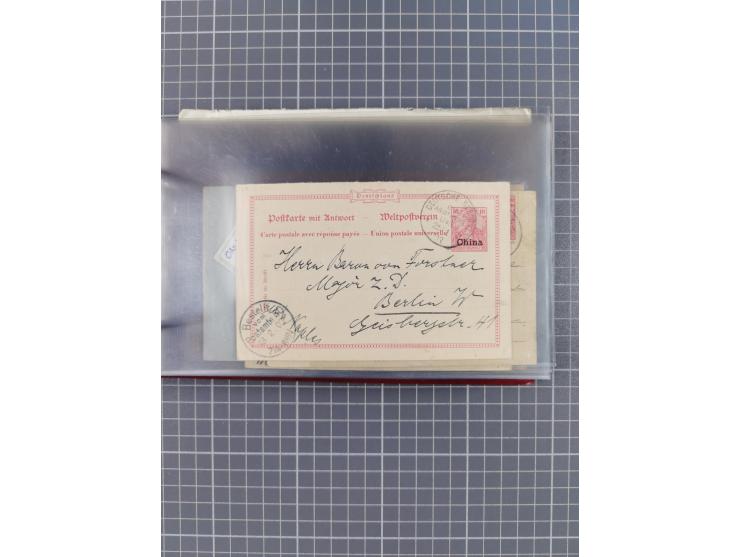 1900/37, kleine Sammlung “DSP OST-ASIATIISCHE LINIE” mit fast 70 Briefen, Karten und GSK inkl. weniger Belege “BREMEN-OSTASIE