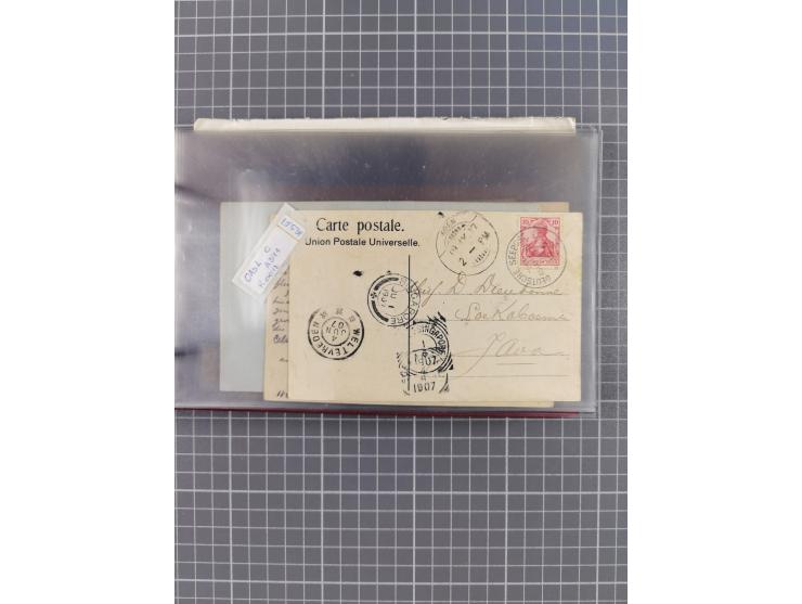 1900/37, kleine Sammlung “DSP OST-ASIATIISCHE LINIE” mit fast 70 Briefen, Karten und GSK inkl. weniger Belege “BREMEN-OSTASIE