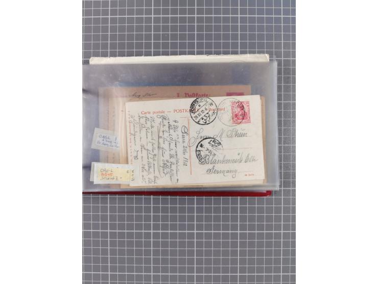 1900/37, kleine Sammlung “DSP OST-ASIATIISCHE LINIE” mit fast 70 Briefen, Karten und GSK inkl. weniger Belege “BREMEN-OSTASIE