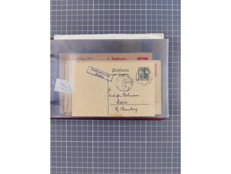 1900/37, kleine Sammlung “DSP OST-ASIATIISCHE LINIE” mit fast 70 Briefen, Karten und GSK inkl. weniger Belege “BREMEN-OSTASIE