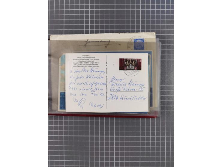 1900/37, kleine Sammlung “DSP OST-ASIATIISCHE LINIE” mit fast 70 Briefen, Karten und GSK inkl. weniger Belege “BREMEN-OSTASIE