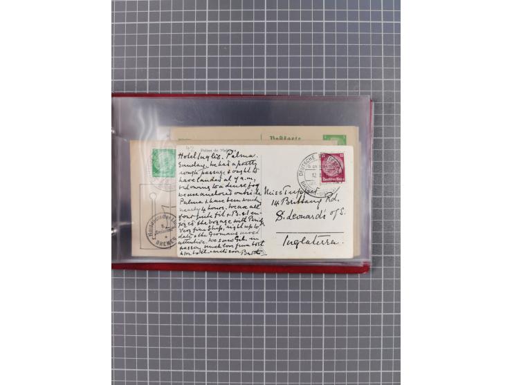 1900/37, kleine Sammlung “DSP OST-ASIATIISCHE LINIE” mit fast 70 Briefen, Karten und GSK inkl. weniger Belege “BREMEN-OSTASIE