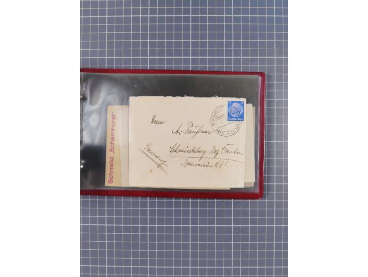 1900/37, kleine Sammlung “DSP OST-ASIATIISCHE LINIE” mit fast 70 Briefen, Karten und GSK inkl. weniger Belege “BREMEN-OSTASIE