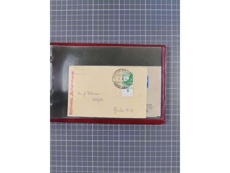 1900/37, kleine Sammlung “DSP OST-ASIATIISCHE LINIE” mit fast 70 Briefen, Karten und GSK inkl. weniger Belege “BREMEN-OSTASIE