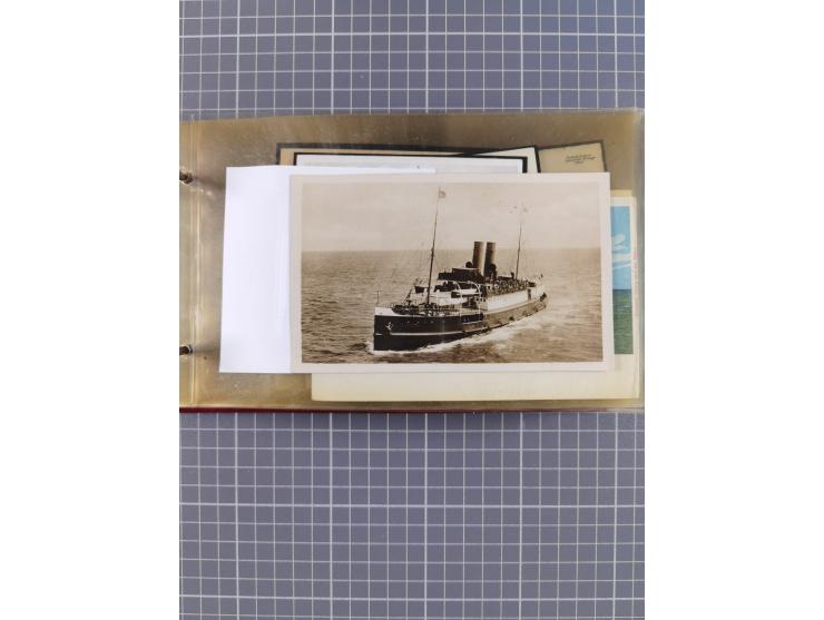 1897/1939, kleine Sammlung “Schiffspost in der Nordsee” mit Schwerpunkt Helgoland, ca. 50 Briefe und Karten mit Schiffspost-N