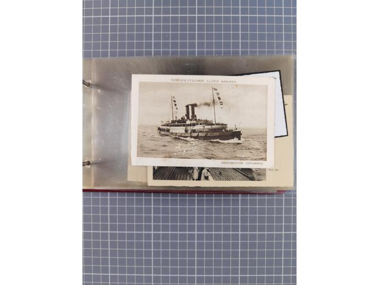 1897/1939, kleine Sammlung “Schiffspost in der Nordsee” mit Schwerpunkt Helgoland, ca. 50 Briefe und Karten mit Schiffspost-N