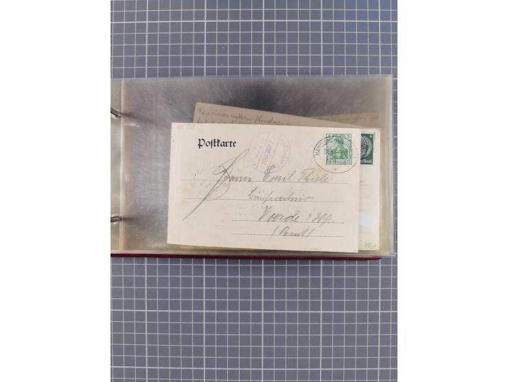 1897/1939, kleine Sammlung “Schiffspost in der Nordsee” mit Schwerpunkt Helgoland, ca. 50 Briefe und Karten mit Schiffspost-N