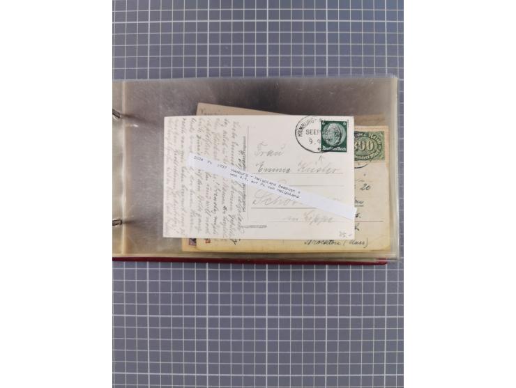 1897/1939, kleine Sammlung “Schiffspost in der Nordsee” mit Schwerpunkt Helgoland, ca. 50 Briefe und Karten mit Schiffspost-N