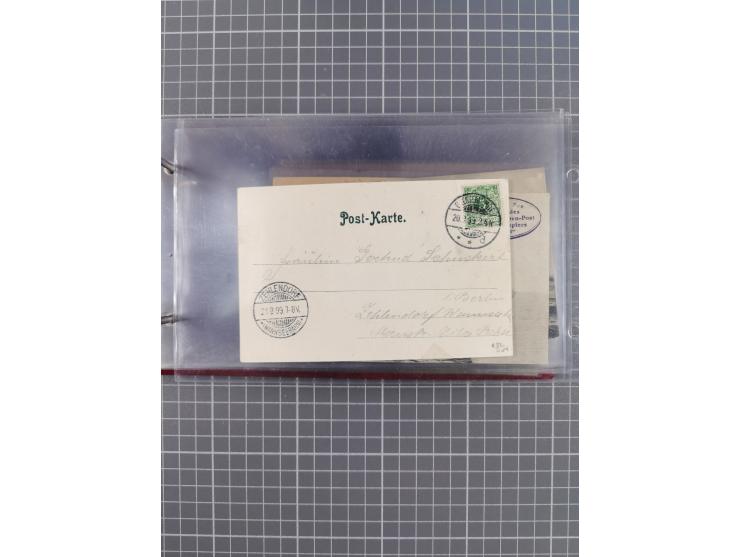 1897/1939, kleine Sammlung “Schiffspost in der Nordsee” mit Schwerpunkt Helgoland, ca. 50 Briefe und Karten mit Schiffspost-N