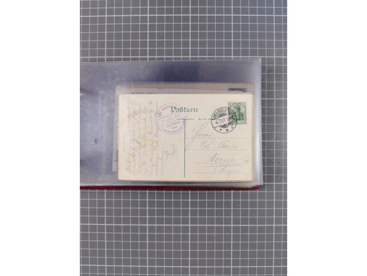 1897/1939, kleine Sammlung “Schiffspost in der Nordsee” mit Schwerpunkt Helgoland, ca. 50 Briefe und Karten mit Schiffspost-N