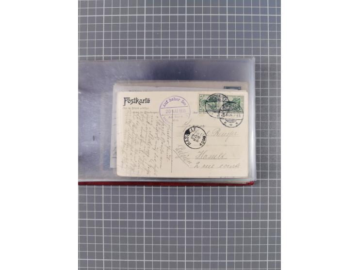 1897/1939, kleine Sammlung “Schiffspost in der Nordsee” mit Schwerpunkt Helgoland, ca. 50 Briefe und Karten mit Schiffspost-N