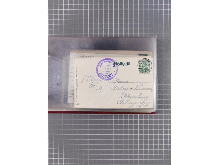 1897/1939, kleine Sammlung “Schiffspost in der Nordsee” mit Schwerpunkt Helgoland, ca. 50 Briefe und Karten mit Schiffspost-N