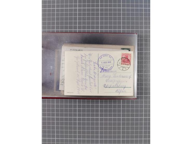 1897/1939, kleine Sammlung “Schiffspost in der Nordsee” mit Schwerpunkt Helgoland, ca. 50 Briefe und Karten mit Schiffspost-N