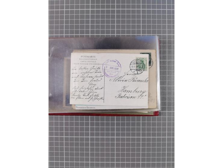 1897/1939, kleine Sammlung “Schiffspost in der Nordsee” mit Schwerpunkt Helgoland, ca. 50 Briefe und Karten mit Schiffspost-N