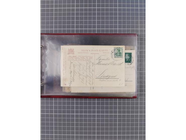 1897/1939, kleine Sammlung “Schiffspost in der Nordsee” mit Schwerpunkt Helgoland, ca. 50 Briefe und Karten mit Schiffspost-N