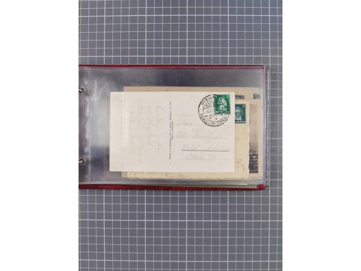 1897/1939, kleine Sammlung “Schiffspost in der Nordsee” mit Schwerpunkt Helgoland, ca. 50 Briefe und Karten mit Schiffspost-N