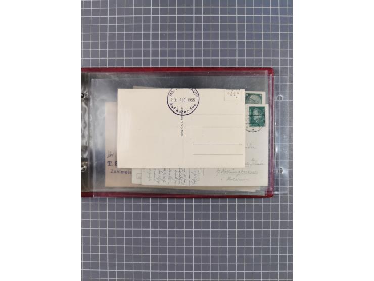 1897/1939, kleine Sammlung “Schiffspost in der Nordsee” mit Schwerpunkt Helgoland, ca. 50 Briefe und Karten mit Schiffspost-N