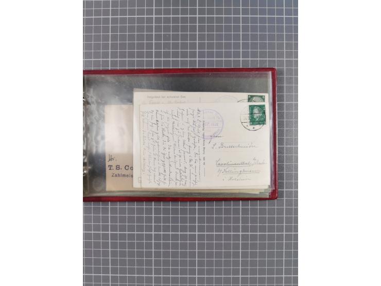 1897/1939, kleine Sammlung “Schiffspost in der Nordsee” mit Schwerpunkt Helgoland, ca. 50 Briefe und Karten mit Schiffspost-N