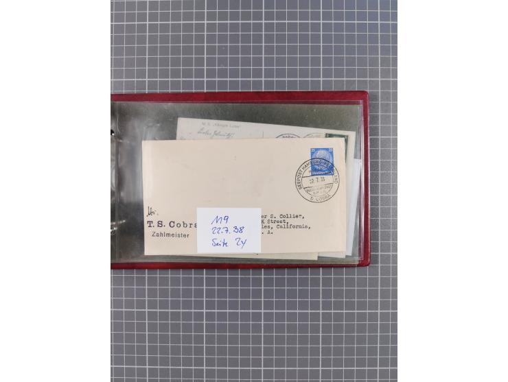 1897/1939, kleine Sammlung “Schiffspost in der Nordsee” mit Schwerpunkt Helgoland, ca. 50 Briefe und Karten mit Schiffspost-N