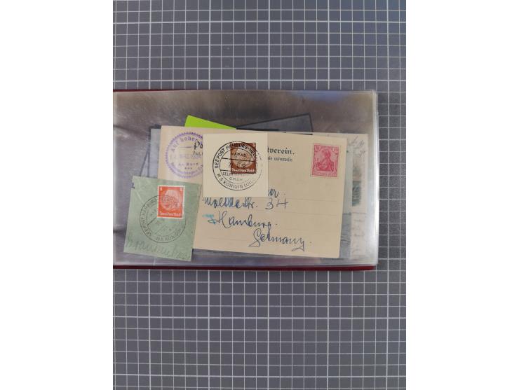 1897/1939, kleine Sammlung “Schiffspost in der Nordsee” mit Schwerpunkt Helgoland, ca. 50 Briefe und Karten mit Schiffspost-N